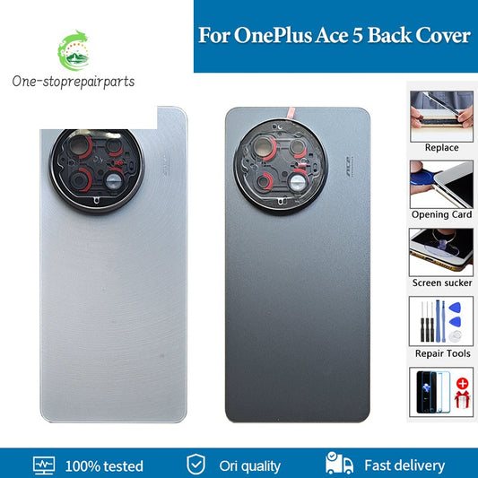 AAA+ quality Back Cover For OnePlus Ace 5 1+ Ace 5 Back Battery Cover housing Door For One Plus Ace5 PKG110 Back Cover Replace OnePlus phone repair parts