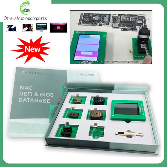 Sofix New U-BOS2 Pro ROM Data Assistant for MacBook 2008-2024 M Series Chip Remove EFI/Firmware/PIN Code Lock Read-Write Tool Professional Repair Tools