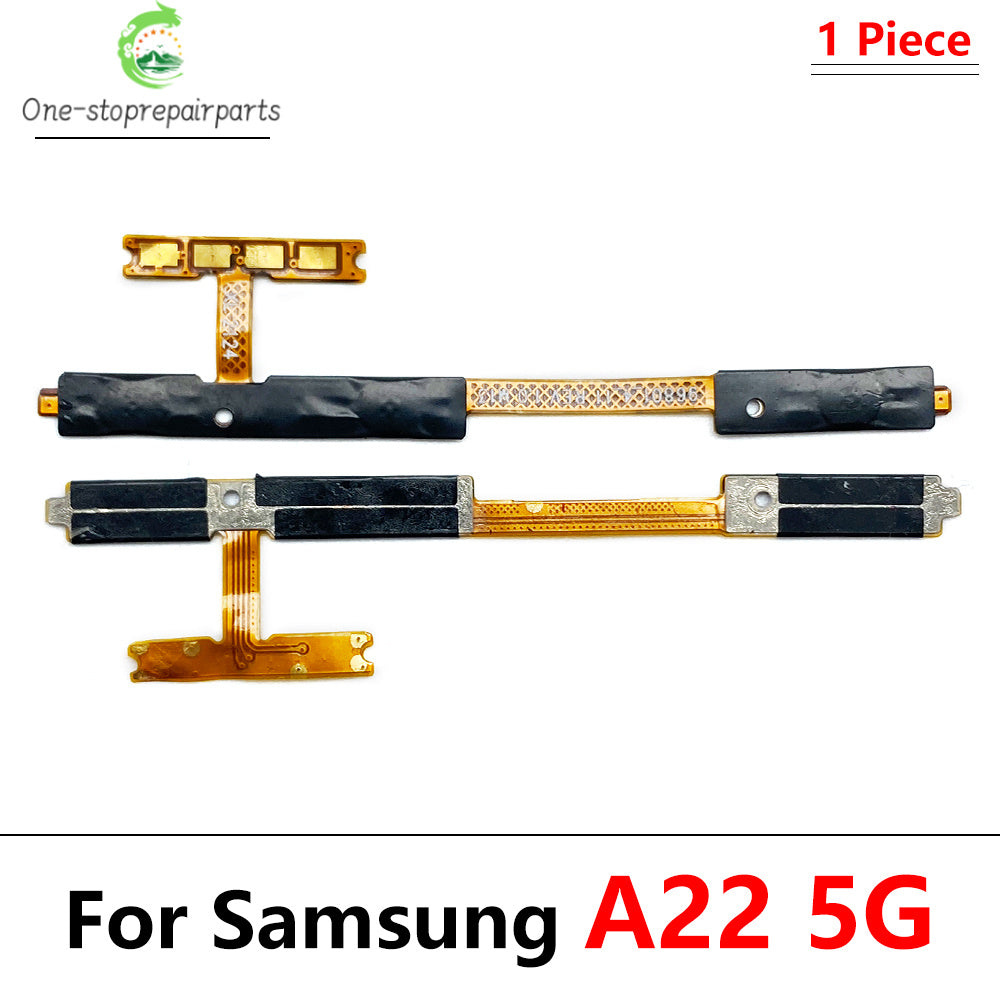 50Pcs, Power On Off Volume Side Button Key Flex Cable For Samsung A02 A02S A22 A32 A52 A72 A03s A03 A04 A04s A33 A53 A73 5G 4G Samsung phone repair parts