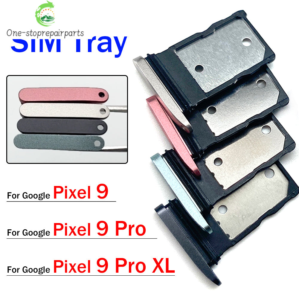 New For Google Pixel 9 / Pixel 9 Pro / Pixel 9 Pro XL Micro Nano SIM Card Holder Tray Slot Holder Adapter Socket Google Pixel phone repair parts