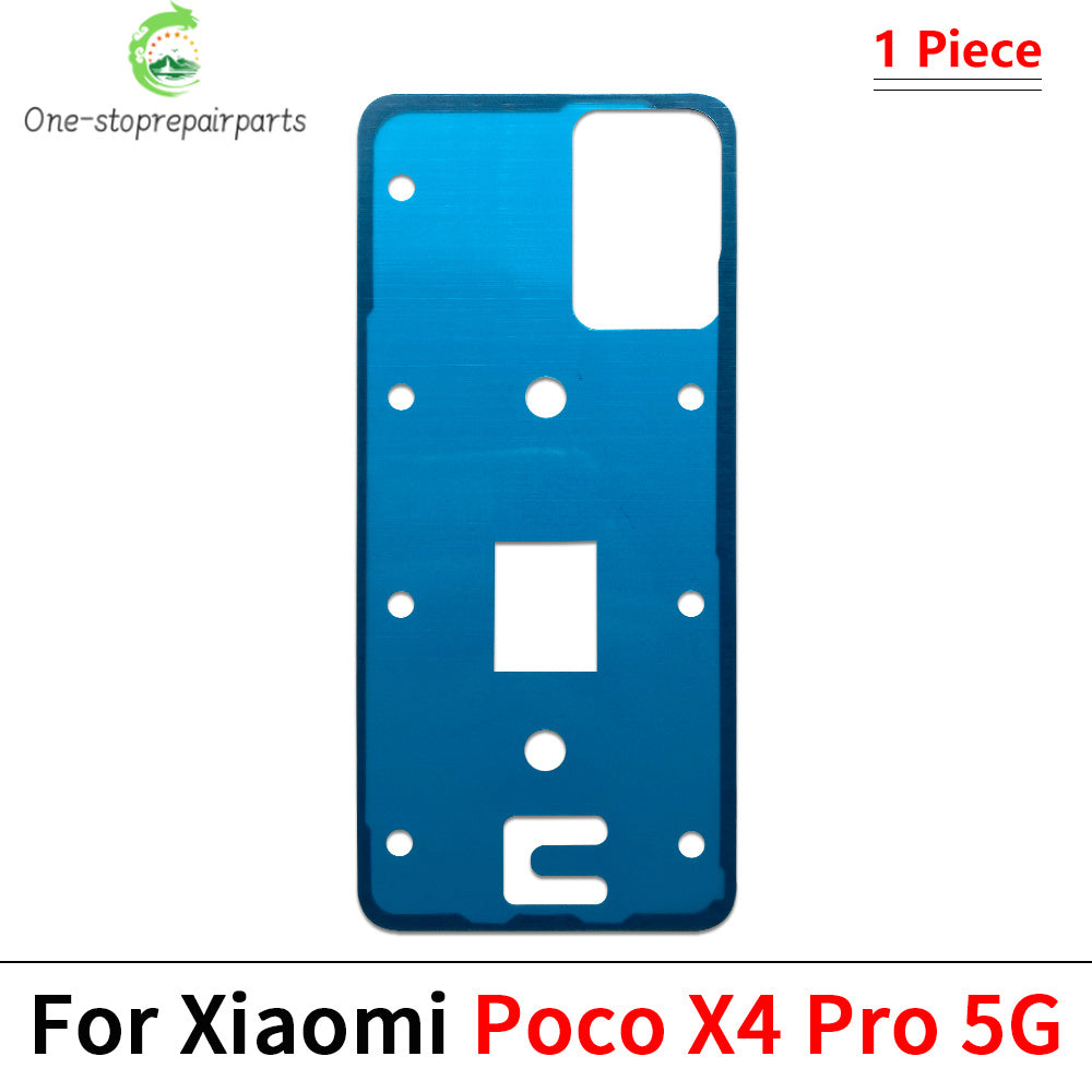 10Pcs/Lot, Back Battery Cover Door sticker Adhesive glue tape For XIaomi Poco F3 F4 F5 M4 X3 X4 X5 X6 Pro GT 4G 5G  Xiaomi  Xiao mi phone repair parts