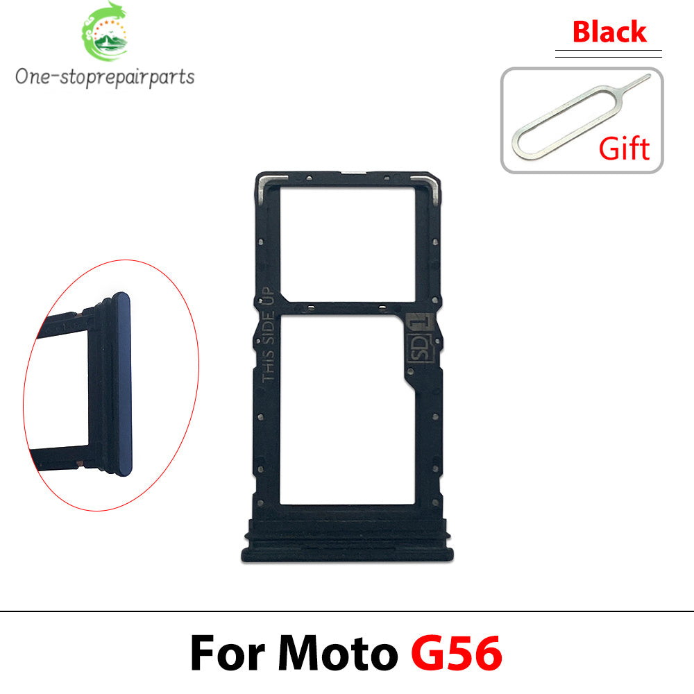 New For Motorola Moto G05 G15 G25 G75 G85 G56 G96 SIM Card Tray Slot Holder Adapter Accessories Motorola phone repair parts