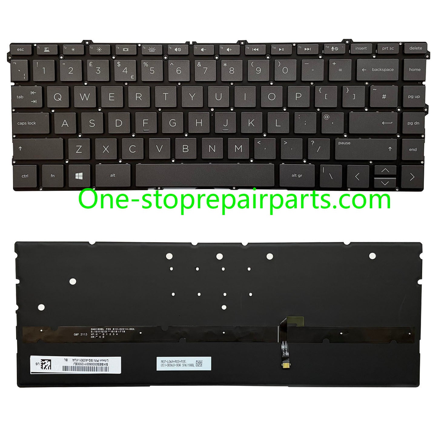 Upper Keyoard  for HP Spectre X360 13-AW TPN-Q225 UK/SP/RU/LA US