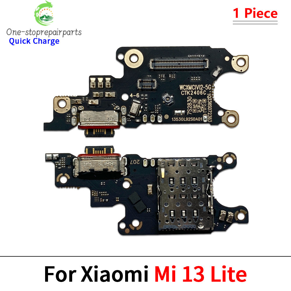 New USB Charging Port Dock Charger Plug Connector Board Flex Cable For Xiaomi Mi 10 10T 11 11T 12 12T 13 13T 14 Pro Lite  Xiaomi  Xiao mi phone repair parts