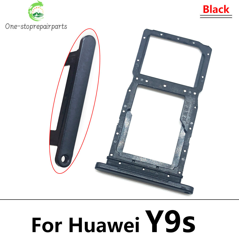 New For Huawei Y6S Y7A Y9S Micro Nano SIM Card Holder Tray Slot Holder Adapter Socket Huawei phone repair parts
