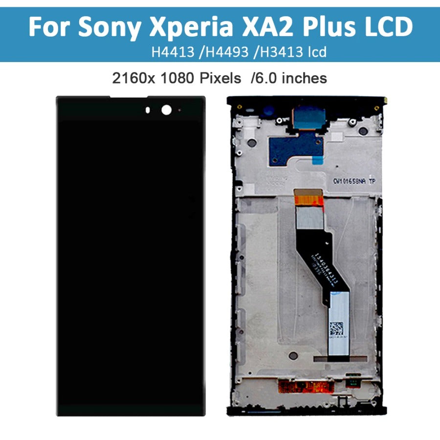 6.0" lcd For SONY Xperia XA2 Plus LCD Display Touch Screen Digitizer Replacement LCD For SONY Xperia XA2 Plus Display With Frame Sony phone repair parts