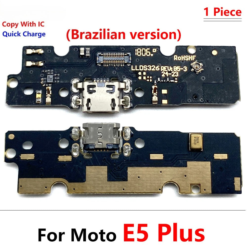 28Pcs, USB Charging Board Port Dock Charger Connector Flex Cable For Moto E5 E6 E6s E7i E7 Plus Power Play E20 E30 E32 E22 E13 Motorola phone repair parts
