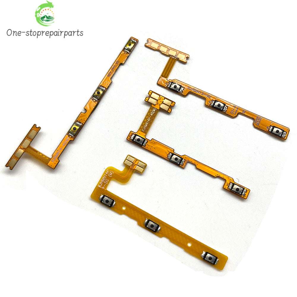 10Pcs, Power Switch On Off Button Volume control Key Button Flex Cable For Xiaomi Redmi Note 12 13 14 Pro Plus 4G 5G  Xiaomi  Xiao mi phone repair parts