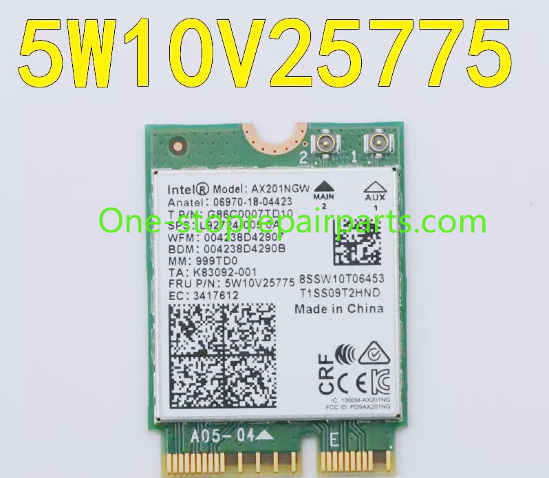 Wireless network card Bluetooth module for Razer Blade 13 14 15 17 PRO RZ09-0328 5W10V25775 AX201NGW L92724-005