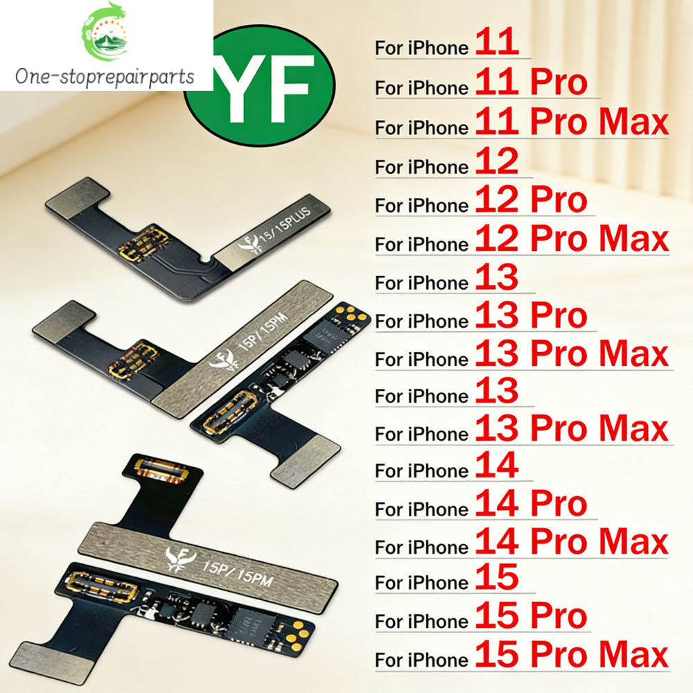 Battery Repair Flex Cable Tag on Built in For iPhone 11 12 13 14 15 Pro Max Plus Mini Battery Remove Warning External Flex Cable iPhone phone repair parts