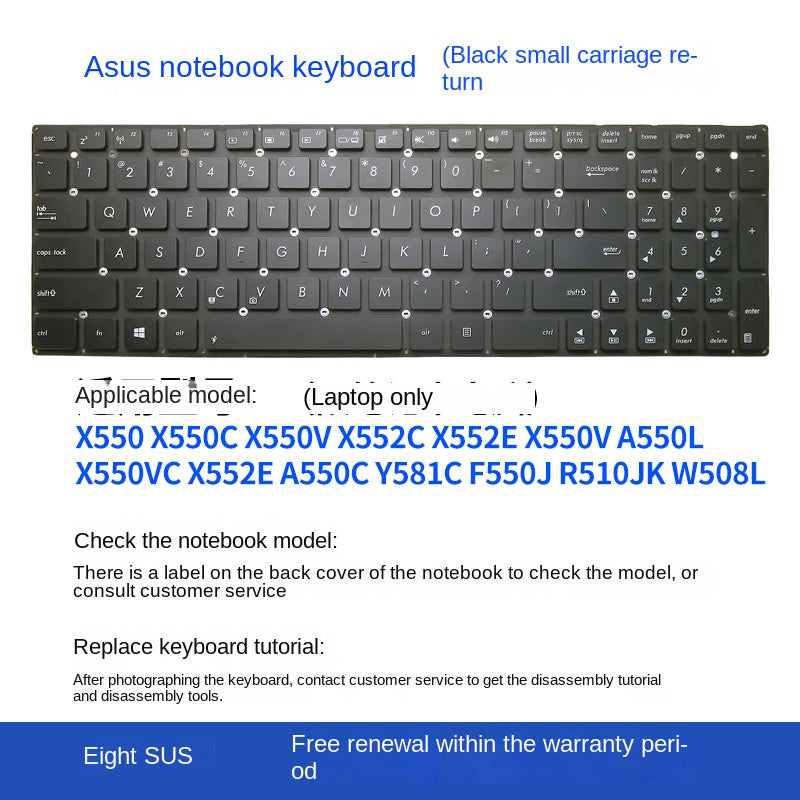 (Shipping fee not include)  X550 ASUS X550V F550J V A550J Y581C R510JK K550JK keyboard Topcase