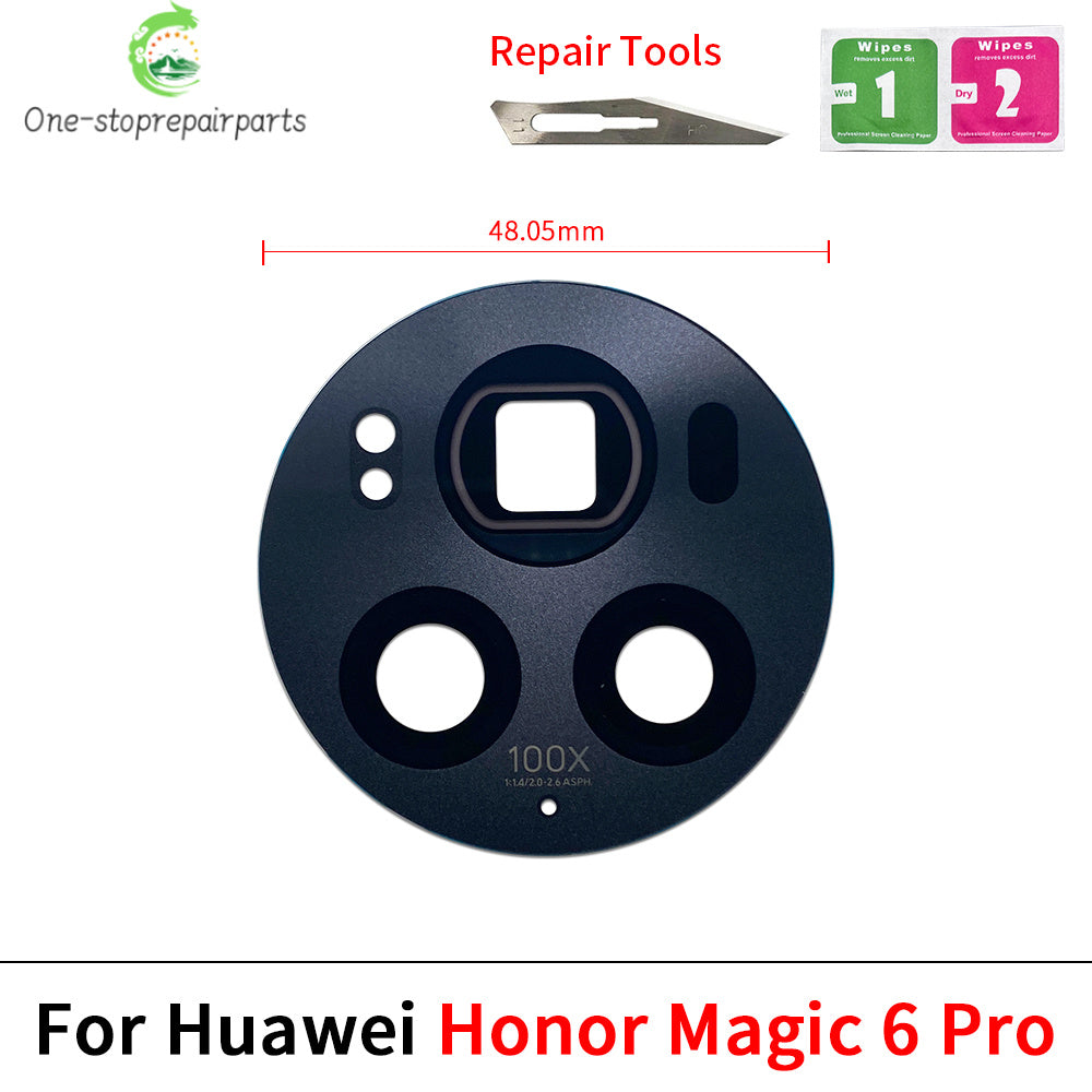 New Camera Glass For Huawei Honor Magic 4 5 6 Lite Pro 5G Rear Back Camera Glass Lens With Adhesive Huawei phone repair parts