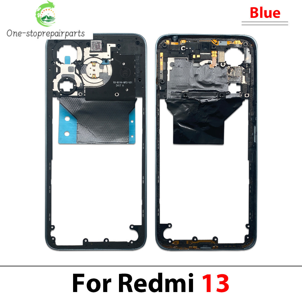 New Middle Frame For Xiaomi Redmi 12 13 13C 14C 4G 5G Door Housing Bezel Repair Parts Xiaomi  Xiao mi phone repair parts