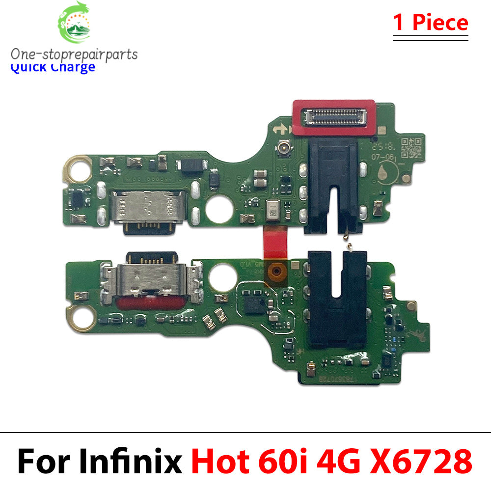 New For Infinix Hot 40 40i 50 50i 60 60i Pro Plus 4G 5G USB Charging Port Dock Charger Plug Connector Board Flex Cable  infinix phone repair parts