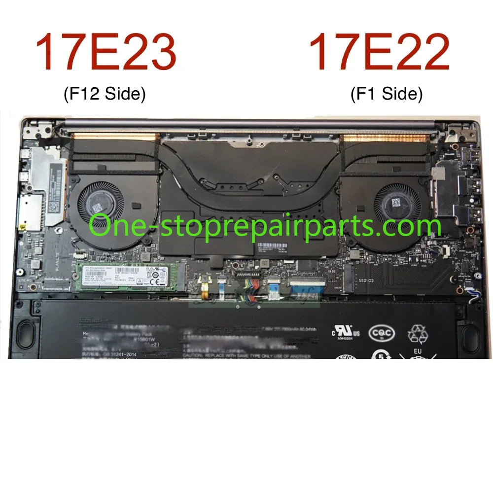 CPU GPU Cooling Fan For Xiaomi Mi Notebook Pro 15.6" MX150 MX250 MX350 181501-AD Computer Cooler Radiators ND55C05 ND75C07-19E14  Xiaomi laptop repair parts