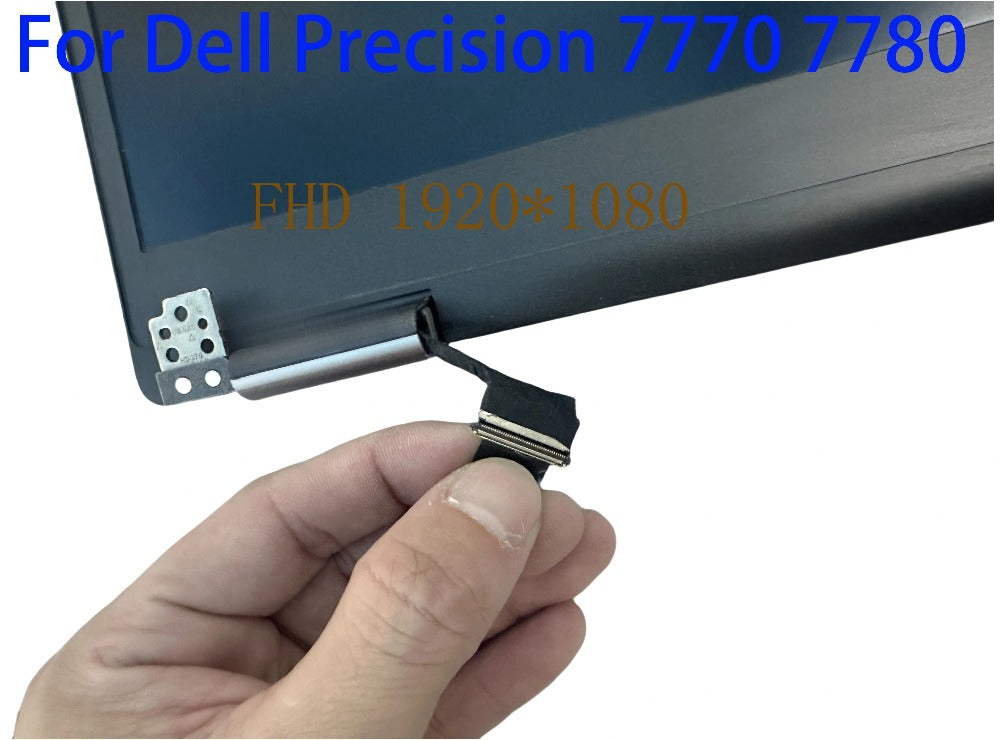 17.3 inch For Dell Precision 7770 7780 LCD Screen Complete Assembly Upper Half FHD 1920*1080 Dell laptop repair parts