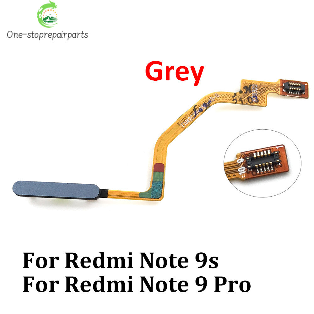 10Pcs, New For Xiaomi Redmi Note 8T 8 9s 9 Pro Home Button FingerPrint Touch ID Sensor Flex Cable Ribbon Replacement Parts  Xiaomi  Xiao mi phone repair parts