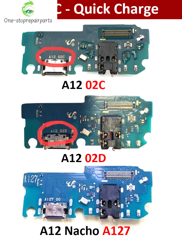 For Samsung A12 A125 A127 USB Charging Port Mic Microphone Dock Connector Board Flex Cable Repair Parts Samsung phone repair parts