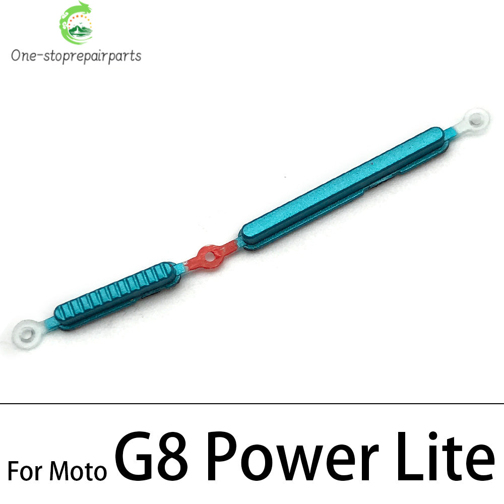 New Side Volume Button Power ON / OFF Buttton Key Set For Motorola Moto G9 G8 G7 Play Plus Power Lite Replacement Parts Motorola phone repair parts