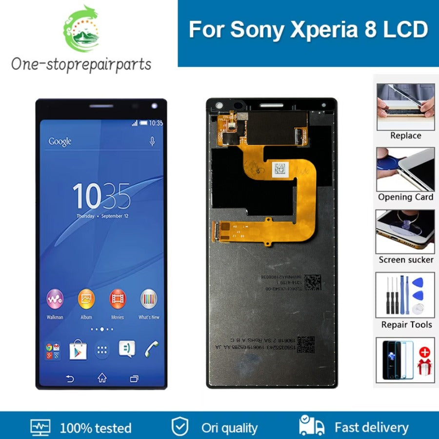 100% Tested lcd For Sony Xperia 8 LCD Display Touch Screen Digitizer Assembly For Sony X8 Lcd Replacement Accessory Parts Sony phone repair parts