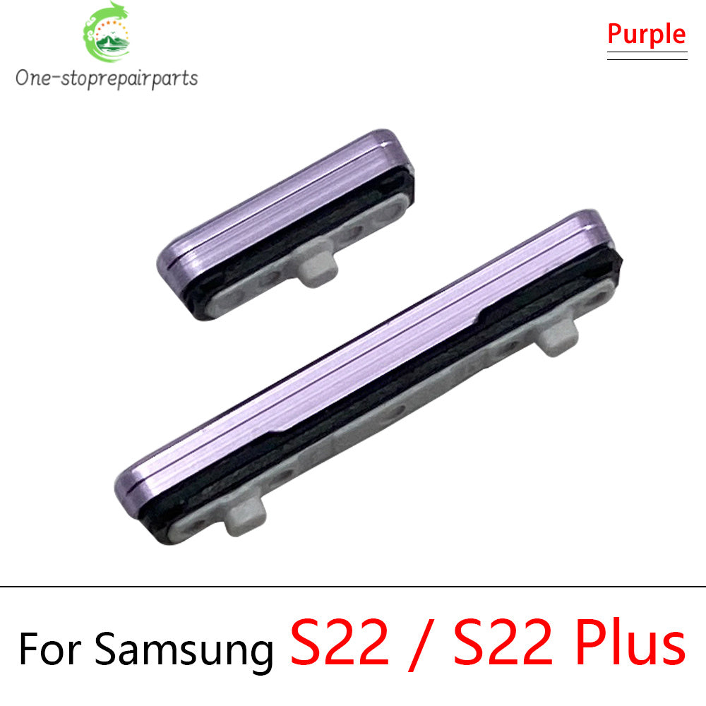 New For Samsung S22 S23 S24 Plus Ultra 5G Power Button + Volume Side Button Key Replacement Parts Samsung phone repair parts