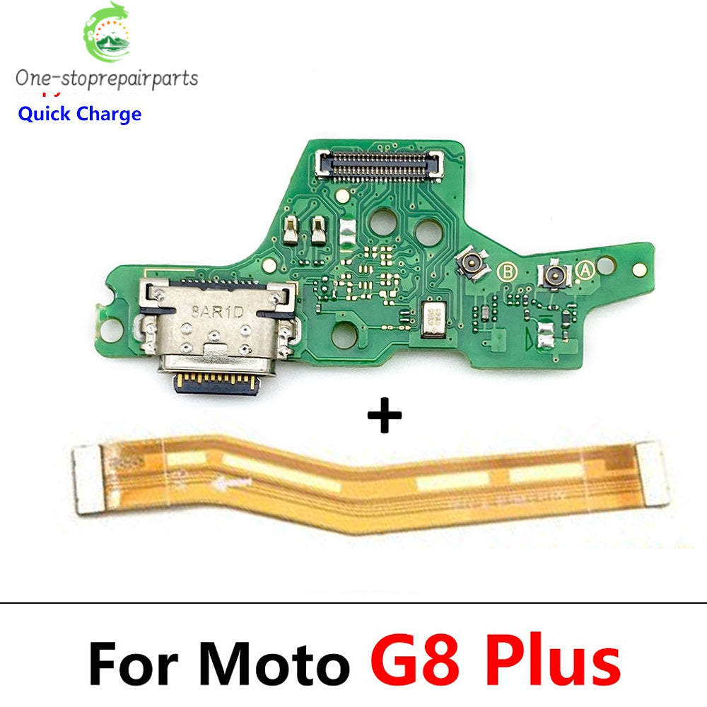 New USB Charging Port Dock Charger Connector Main Board Flex Cable For Motorola Moto G8 Play / G8 Plus M Version Motorola phone repair parts