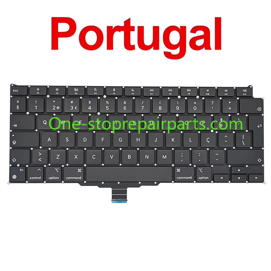 New Laptop A2337 Keyboard For Macbook Air 13" M1 A2337 Keyboard Replacement US UK FR SP IT DE RU AE Layout 2020 Year Macbook repair parts