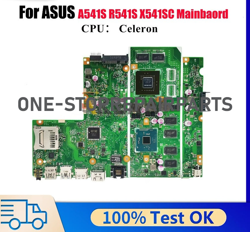 X541SC Laptop Motherboard For ASUS VivoBook D541S X541SC X541S F541S A541S R541S Mainboard With Celeron CPU 100% Tests OK Stk ASUS laptop repair parts