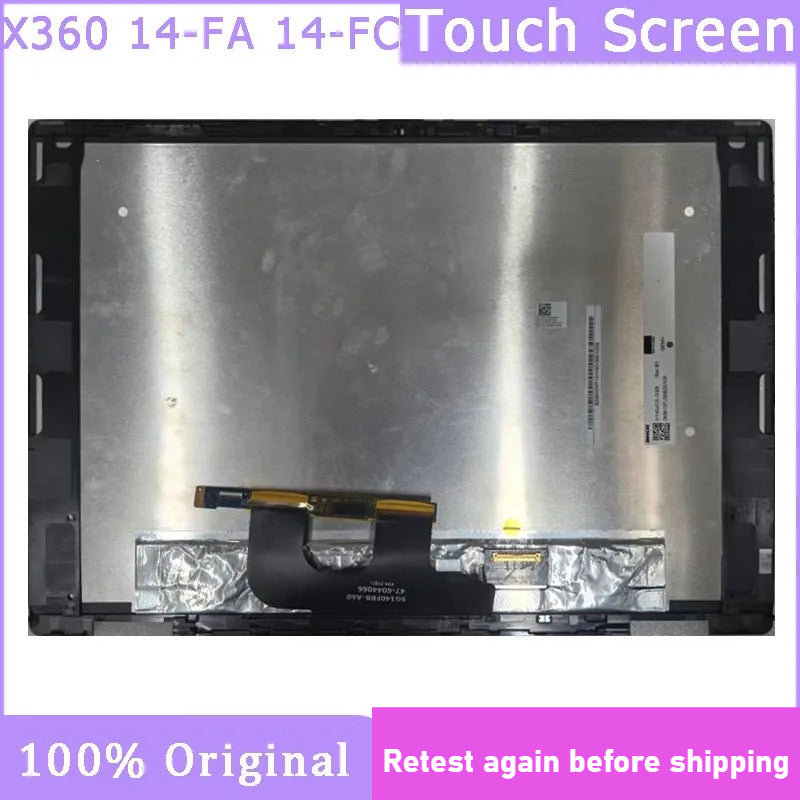14 Inch Touch Screen For HP Envy X360 2-in-1 14-FA0003 14-FA0002NA 14-FA 14-FC Display Assembly FHD OLED AMOLED  Replacement With Frame N91014-001 N69187-AA0 HP laptop repair parts