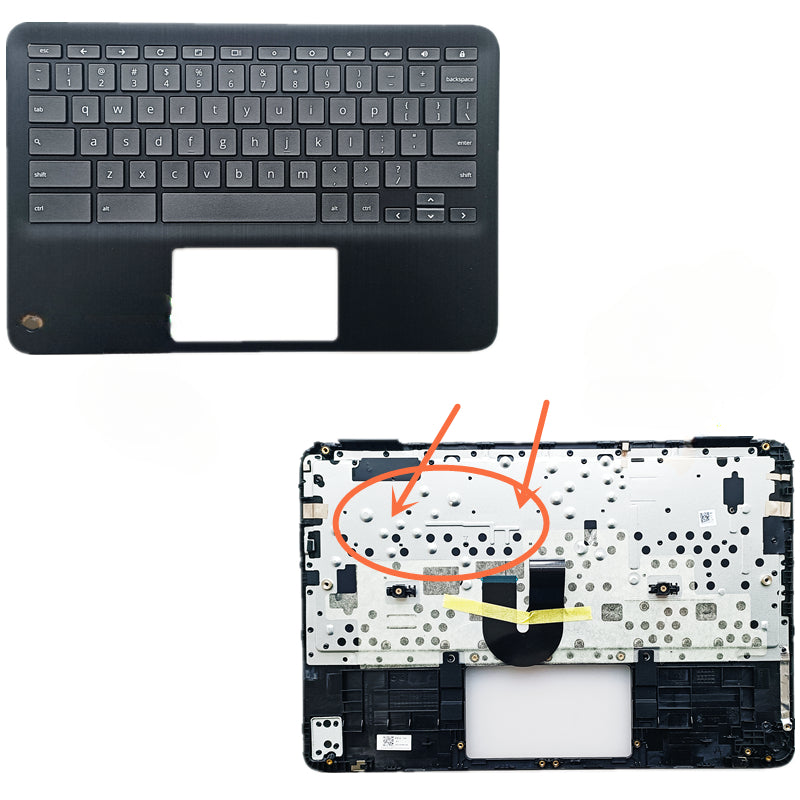 HP Chromebook X360 11 G3 N38880-001 M49312-001 forhp upper case keyboard palmrest keyboard