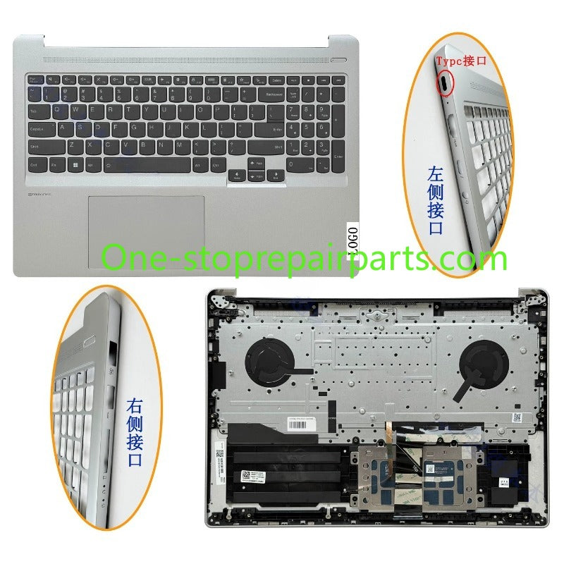 Cover case for Lenovo IdeaPad 5 Pro 16ACH6/16IHU6/16IAH7/16ARH7 2021 82L5 5CB1C75029  5CB1C74938 5CB1C74906 5CB1C74970 5CB1C75002 5B30S19010 Lcd back housing bezel upper topcase keyboard palmrest lower bottom cover Lenovo Laptop repair