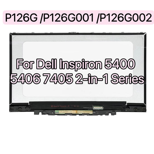 14'' FHD Laptop Display For Dell Inspiron 5400 5406 7405 2-in-1 P126G P126G001 P126G002 LCD Touch Screen Replacement Assembly Dell laptop repair parts
