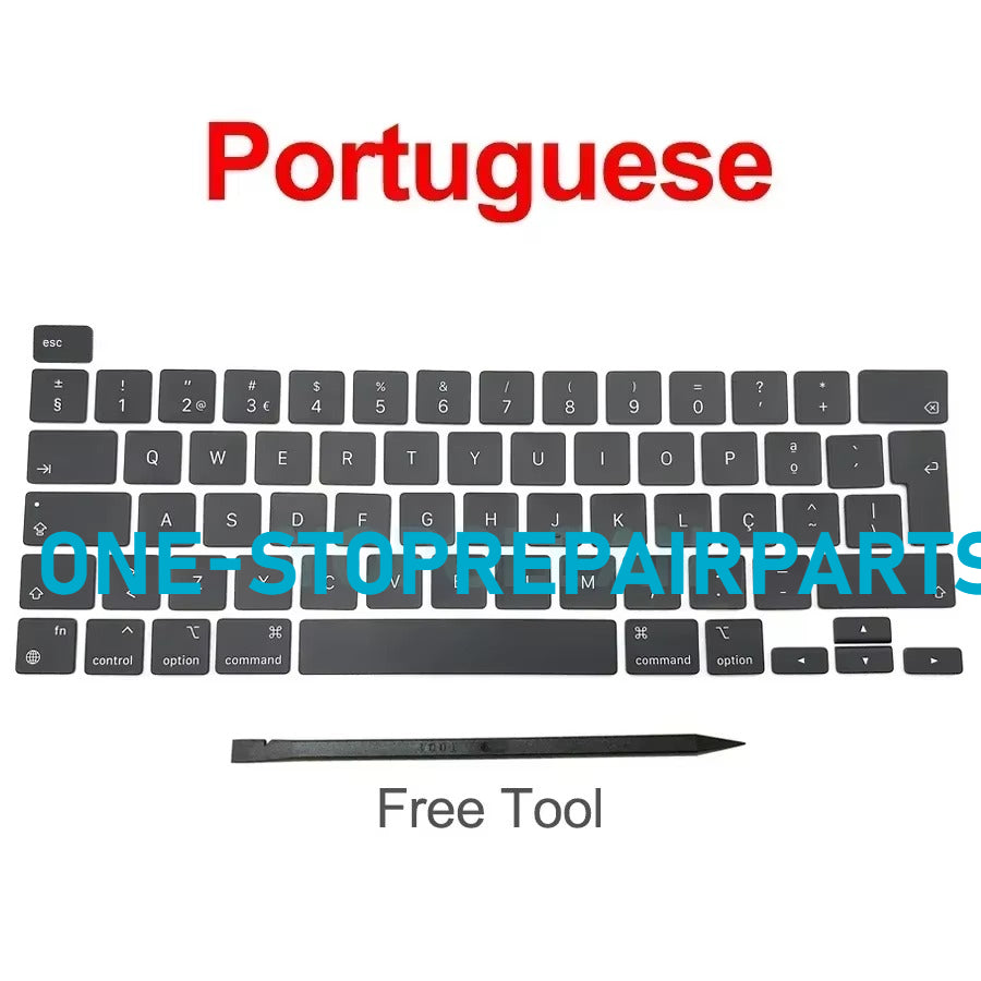 New Laptop A2338 Keycap Keys key Cap Keyboard Russian RU US UK French Spain Germany Italy For Macbook Pro Retina 13" M1 M2 Macbook repair parts