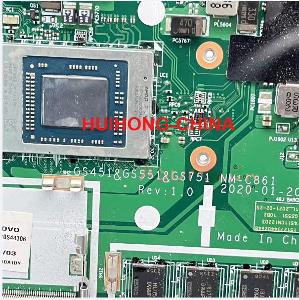 5B20S44306 NM-C861 LENOVO  IdeaPad 3-15ARE05  5B20S44306 NM-C861 R5-4500U CPU 4G motherboard  L81W4 WIN R54500U_UMA_4G