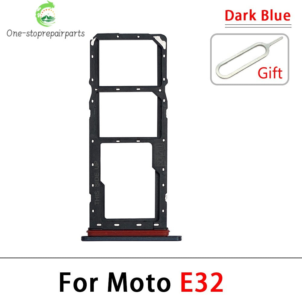 10Pcs, SIM Card Tray Slot Holder Adapter Accessories For Motorola Moto E13 E32 E22 E22i Motorola phone repair parts