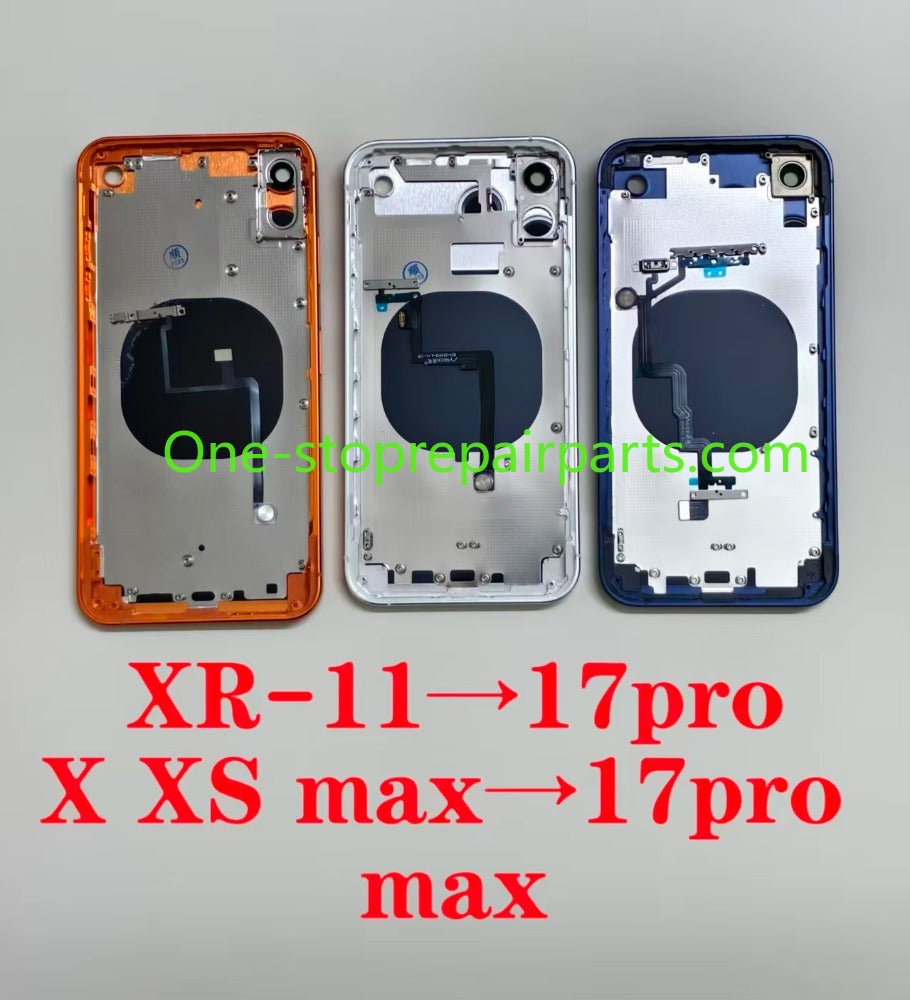 Convertor Housing For iPhone XR To 17 Pro 11 Like 17 Pro X XS Max Convert to 17 Pro Max Backshell Replacement Refitted Chassis iPhone phone repair parts