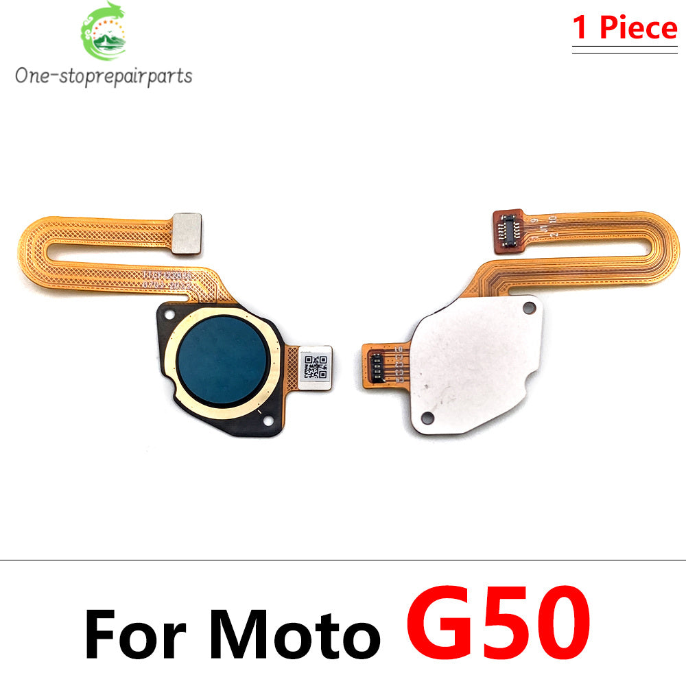 10Pcs/Lot,  Fingerprint Sensor Home Return Key Menu Button Flex Cable For Moto G10 G20 G30 G50 G60 G60s Motorola phone repair parts