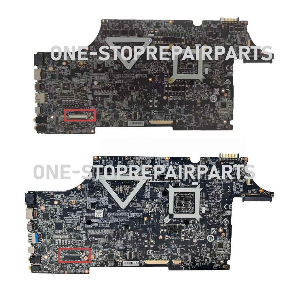 MS-16P51 Laptop Motherboard For MSI MS-16P5 GE63  Notebook Mainboard i5-8300H i7-8750H E1-2167M GTX1050Ti 1060 1070 P3200 MSI laptop repair parts
