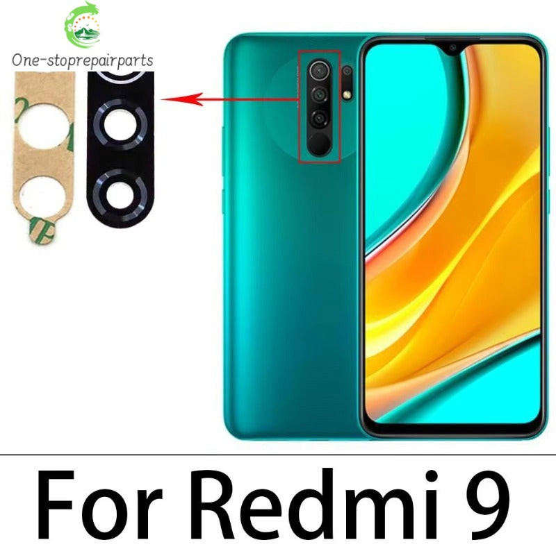 100Pcs, Back Rear Camera Glass Lens For Xiaomi Redmi 6 6A 7 7A 8 8A 9 9A 9C 9T 10 10A 10C 12 12C 13 13C 4G 5G Camera Glass Lens Xiaomi  Xiao mi phone repair parts