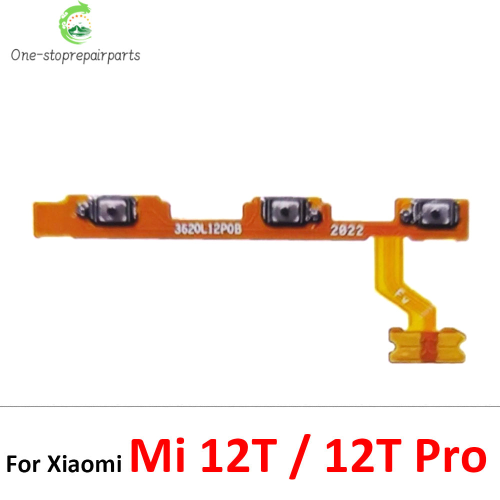 50Pcs, Power On Off Volume Side Button Key Flex Cable For Xiaomi Mi 11 11T 12 12T 12s 13 14 Pro Lite 12s Ultra  Xiaomi  Xiao mi phone repair parts