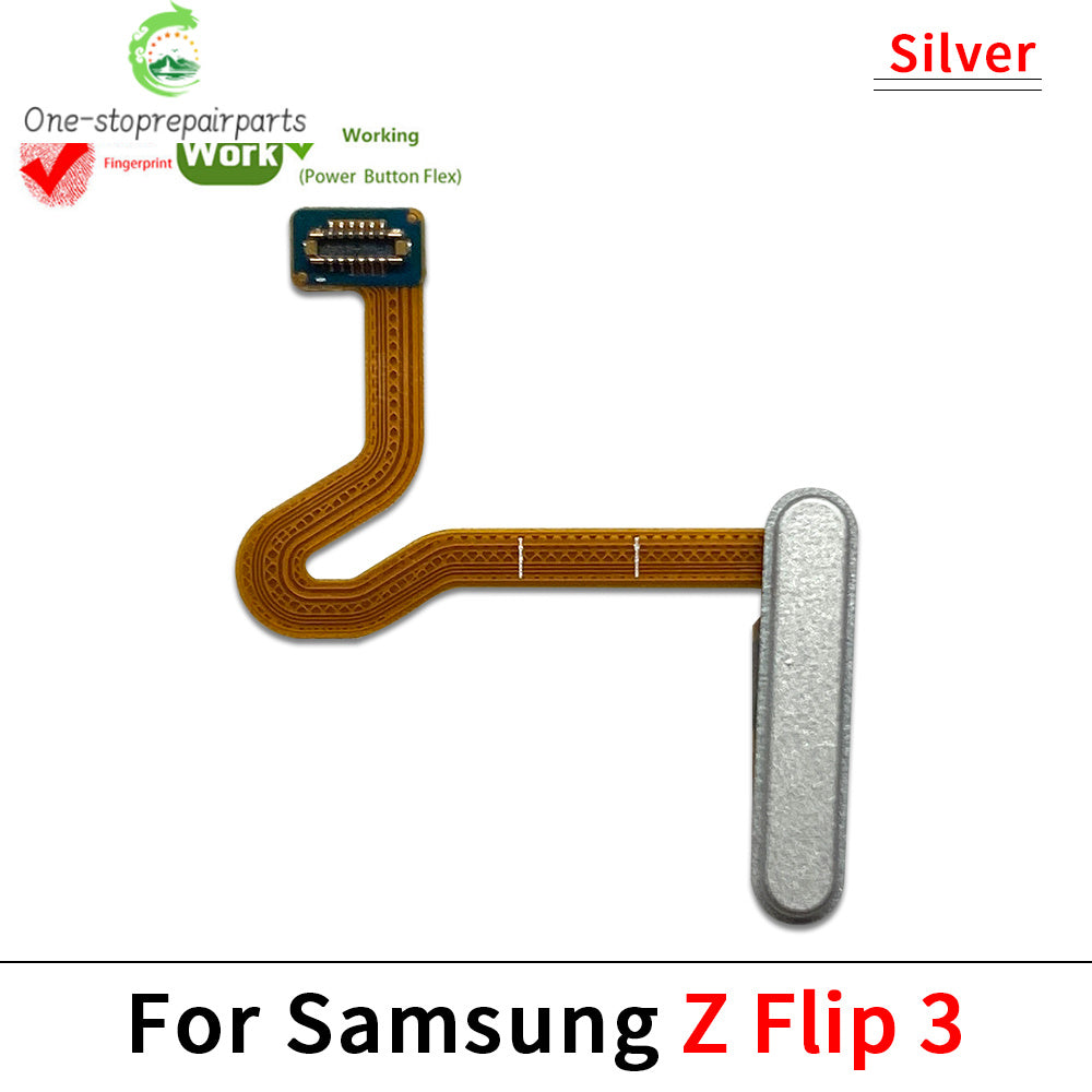 Fingerprint Home Button Fingerprint Menu Return Key Recognition Sensor Flex Cable For Samsung Z Flip 3 4 5 5G Samsung phone repair parts