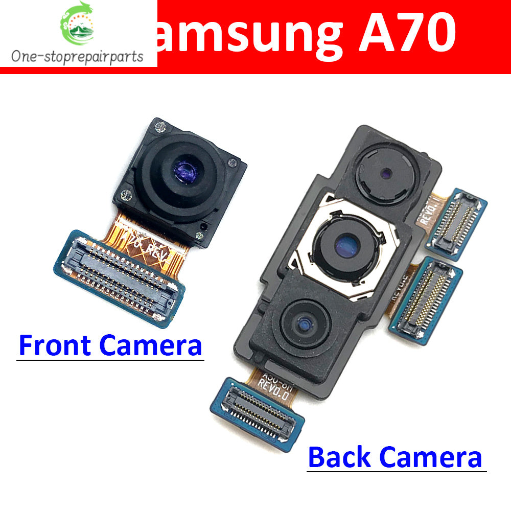 Front Camera For Samsung A70 A705 A705F Rear Big Back Camera Flex Cable Main Camera Module Replacement Parts Samsung phone repair parts