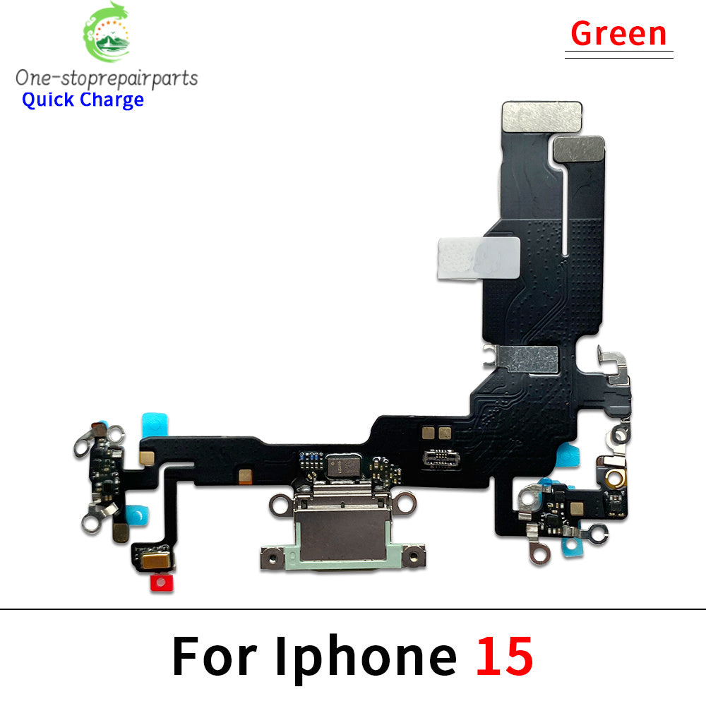 10Pcs, New For iPhone 15 Pro 15Pro Max Plus USB Charging Port Dock Charger Plug Connector Board Flex Cable iPhone phone repair parts