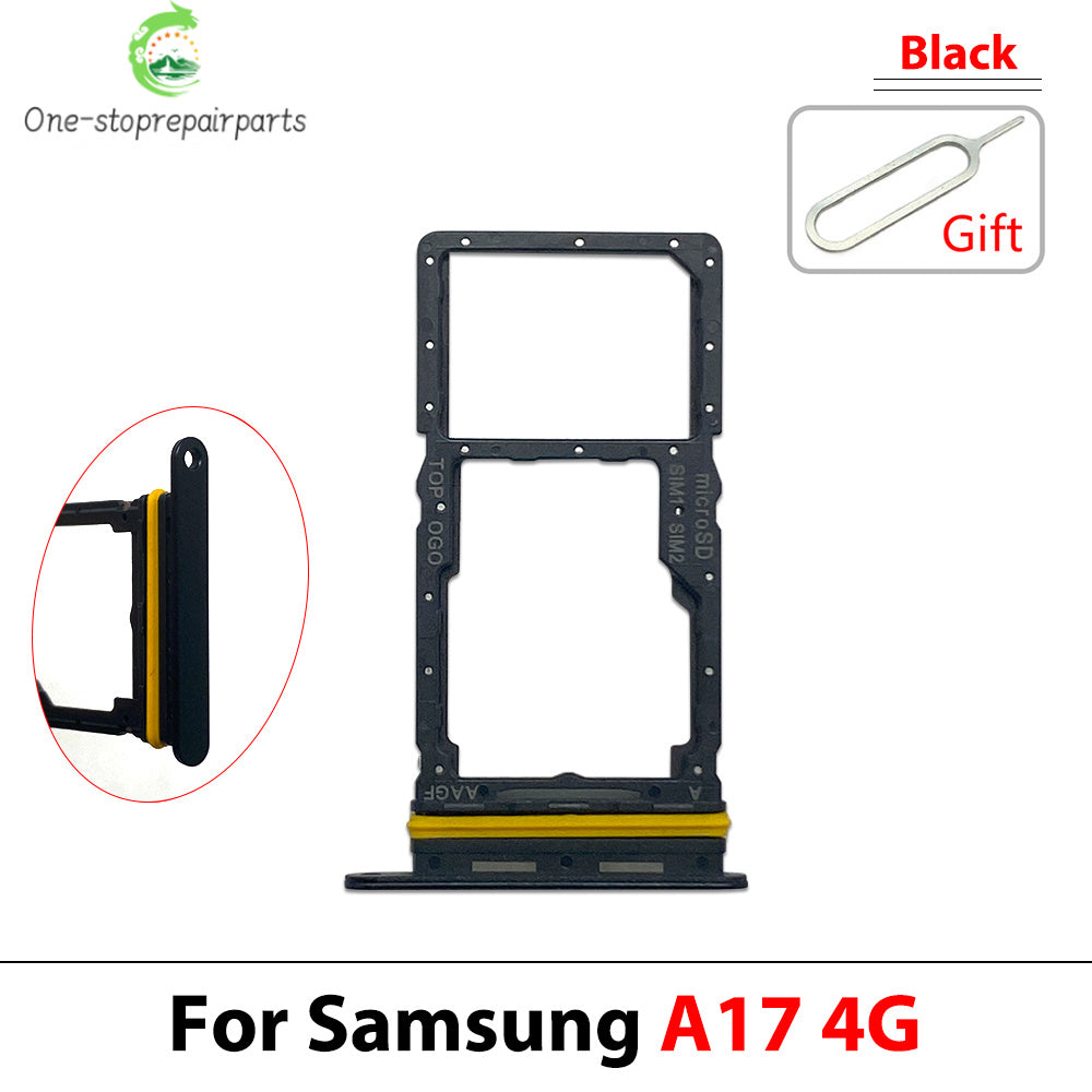 New For Samsung A07 A17 4G 5G Dual SIM Card Tray Slot Holder Adapter Accessories Samsung phone repair parts