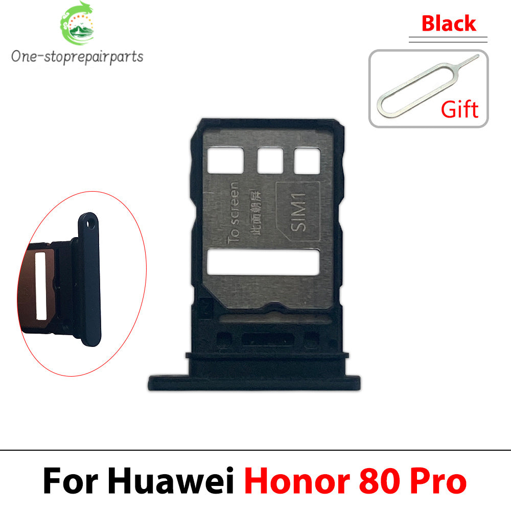 New For Huawei Honor 50 60 70 80 90 Pro Se Lite Plus 5G SIM Card Slot SD Card Tray Holder Adapter Huawei phone repair parts