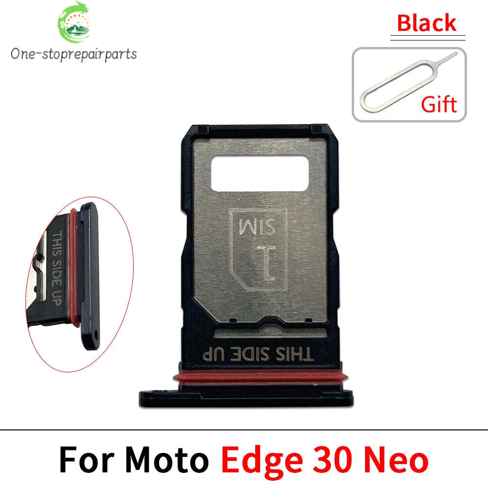 SIM Card Tray Slot Holder Adapter Accessories For Motorola Moto Edge 20 30 40 50 Pro Neo Fusion Lite Ultra Motorola phone repair parts