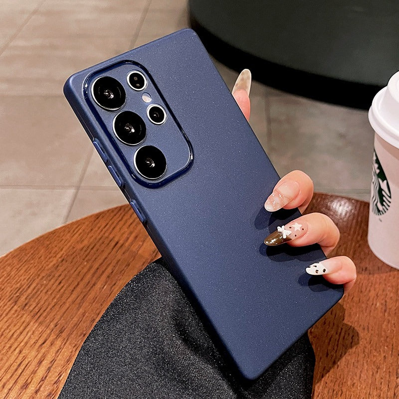 Soft yarn ice feeling for samsung s25ultra mobile phone case s24 + new matte s23 ultra-thin s22 protective case galaxy anti-drop plus lens all-inclusive edge women's soft case Phone accessories