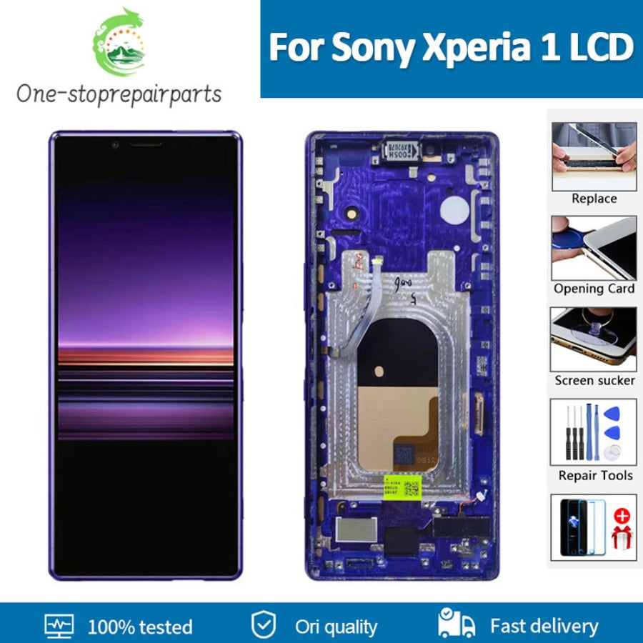 6.5'' Original LCD Display For Sony Xperia 1 X1 XZ4 J8110 J8170 J9110 J9150 Touch Screen + frame Digitizer Assembly Replacement Sony phone repair parts