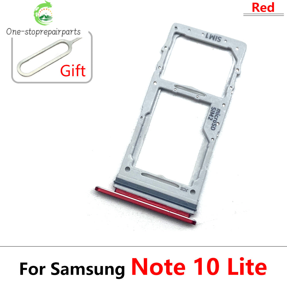 New Sim Card Tray Reader Socket Slot Holder For Samsung Note 10 Plus Lite / Note 20 Ultra Dual SIM Replacement Part Samsung phone repair parts