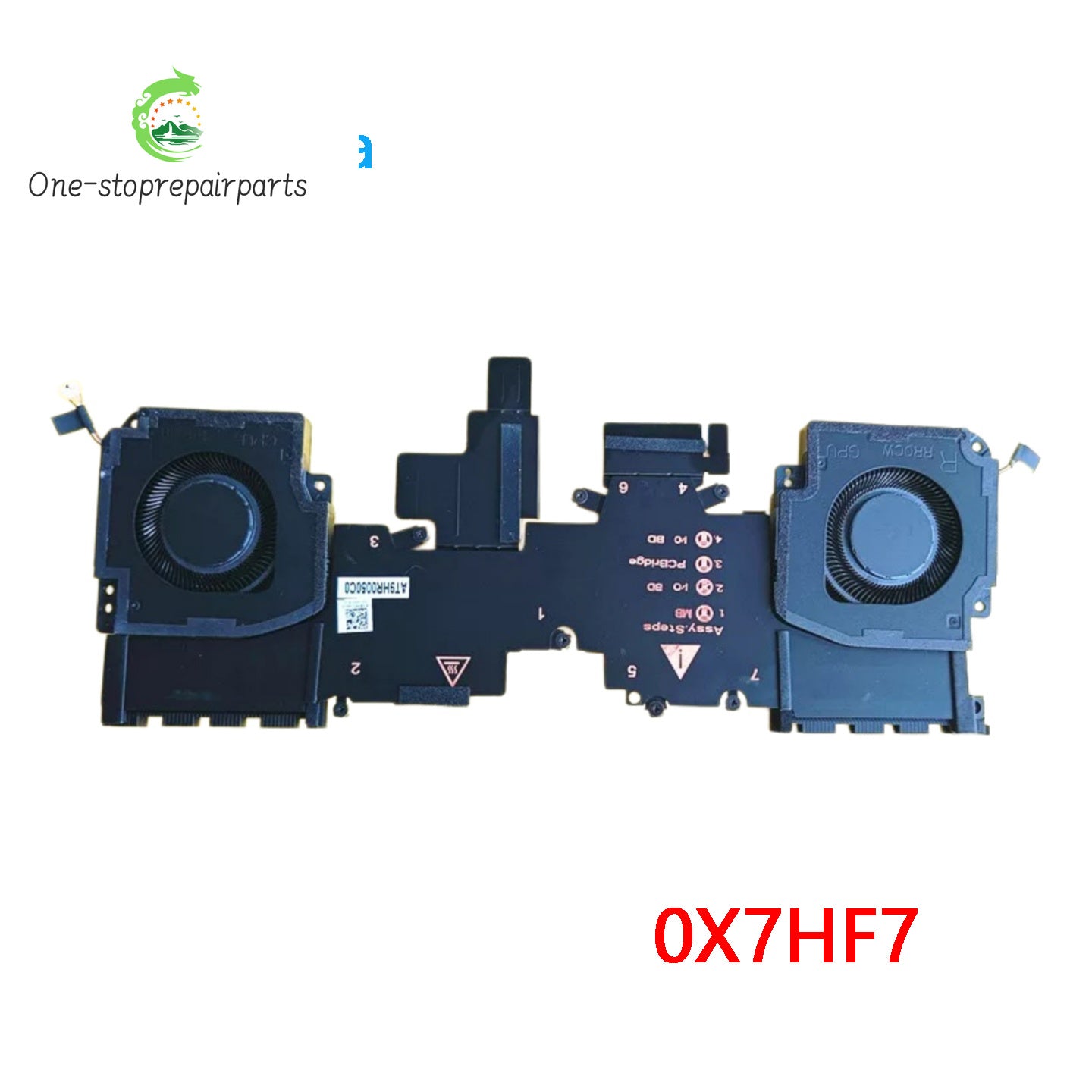 NEW ORIGINAL Laptop CPU GPU Cooling Fan With Heatsink For Dell Pro Max 14 Premium MA14250 0X7HF7 Dell laptop repair parts
